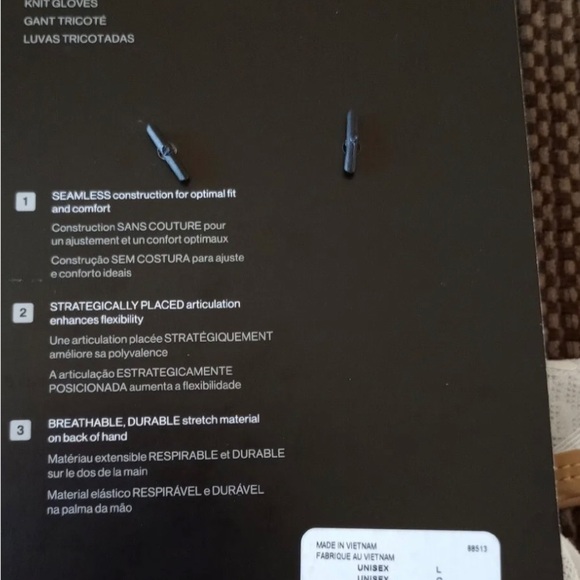 New Nike Jordan Vapor Knit 4.0 Metallic Football Gloves Size Large White Gold - Picture 3 of 4